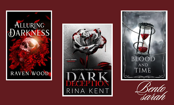 Gig Preview - Create dark romance book cover, fantasy book cover and horror book cover designs