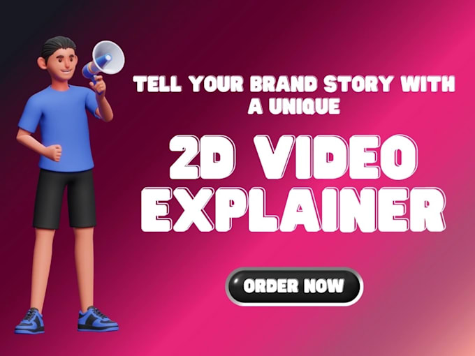 Gig Preview - Get creative 2d animation video 2d explainer video motion