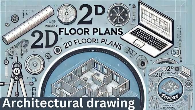 Gig Preview - Draw 2d floor plan, architectural drawing, autocad drafting draftman house plans