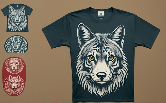 Gig Preview - Create animal linocut tshirt design for brands