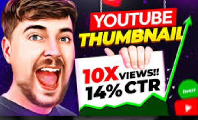 Gig Preview - Design the best youtube thumbnail in 2 hours