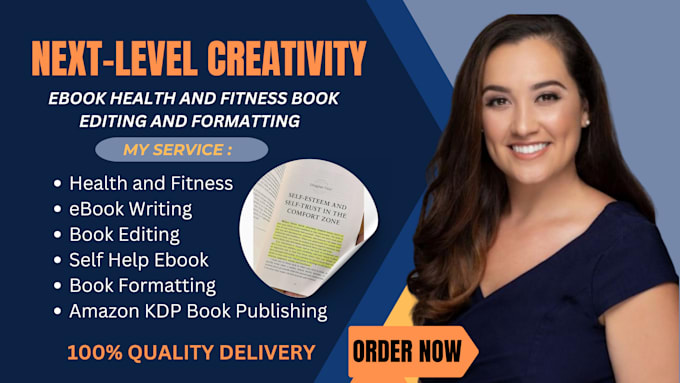 Gig Preview - Write self help book health and fitness book editing and formatting on any topic