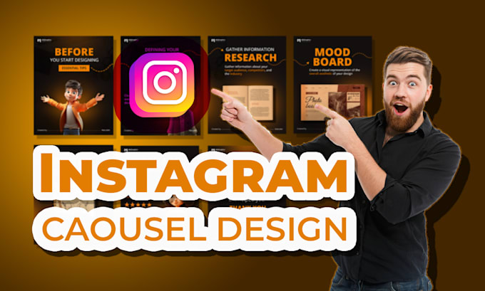 Gig Preview - Design professional carousel posts for instagram