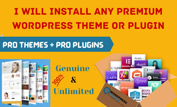 Gig Preview - Install premium wordpress themes and plugins