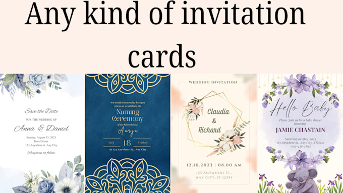 Gig Preview - Create attractive invitation card designs