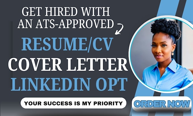 Gig Preview - Write resume cover letter and linkedin