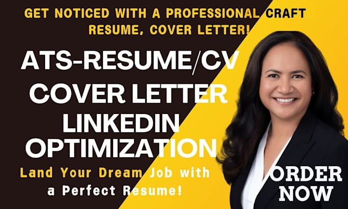 Gig Preview - Write executive resume writing, cover letter, CV and optimized linkedin profile