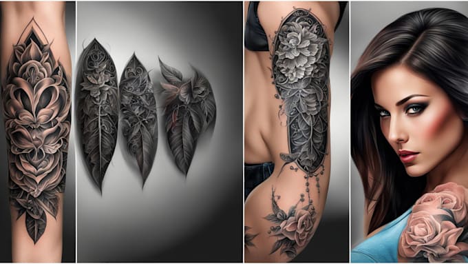 Gig Preview - Create professional realistic tattoo design