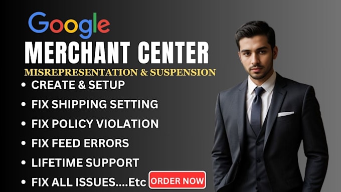 Bestseller - fix and setup google merchant suspension gtin misrepresentation shopify ads