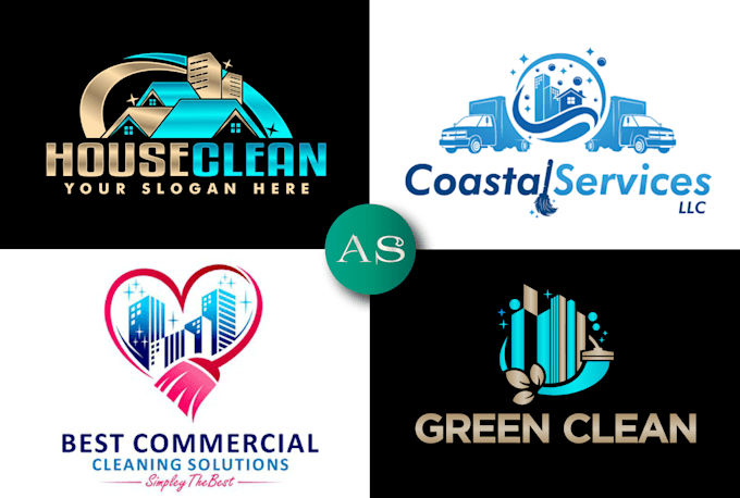 Gig Preview - Design professional logo for cleaning service business