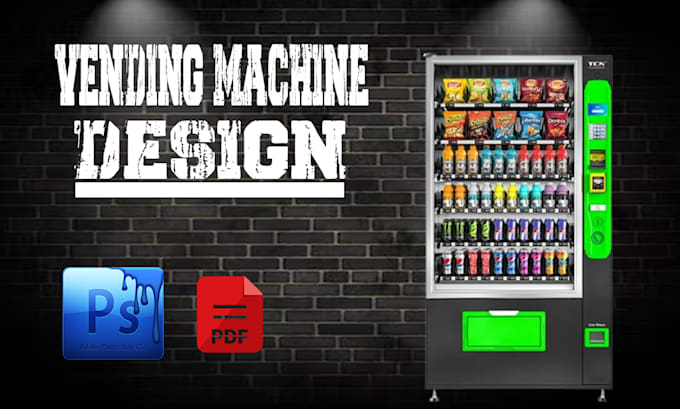 Gig Preview - Design a VIP, creative vending machine and atm machine wrap