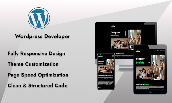 Gig Preview - Create professional wordpress website  development