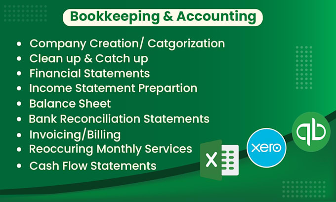 Gig Preview - Be your bookkeeping expert  in quickbooks and xero