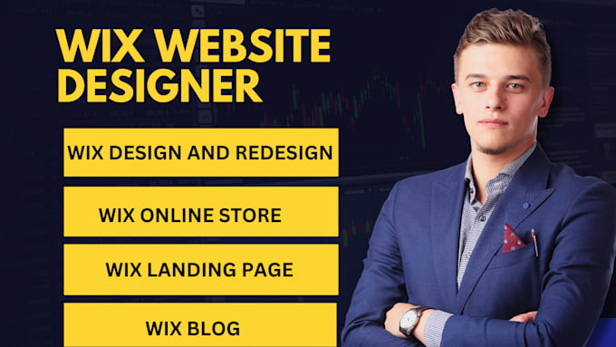 Gig Preview - Design wix website or redesign wix website and wix blog