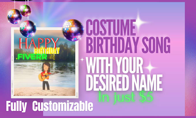 Bestseller - create a birthday song with your desired name