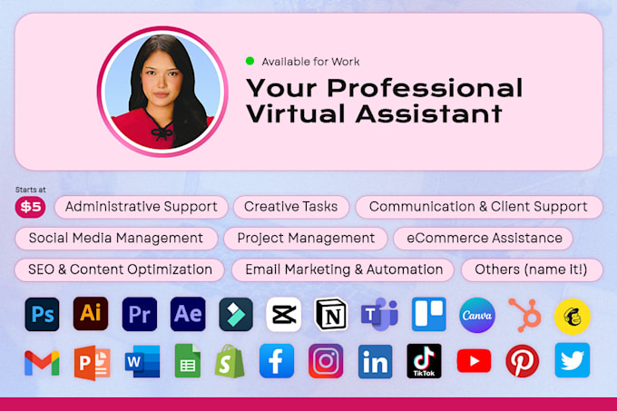 Gig Preview - Be your professional virtual assistant