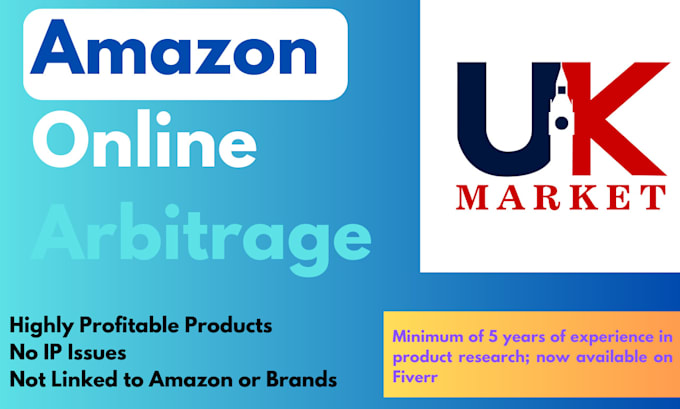 Gig Preview - Uk amazon online arbitrage retail arbitrage vat free products research