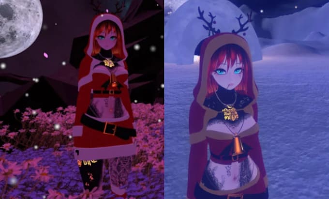 Bestseller - make you a realistic chrismas avatar , vrchat avatar, furry avatar