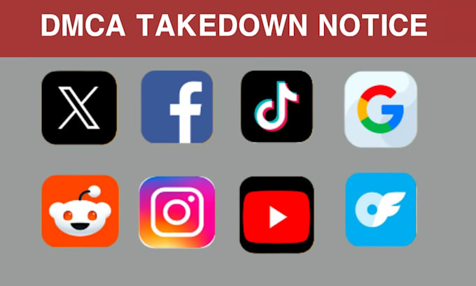 Bestseller - send dmca takedown notice tiktok, reddit,google,ig,fb,yt,onlyfan,shopify by dmca