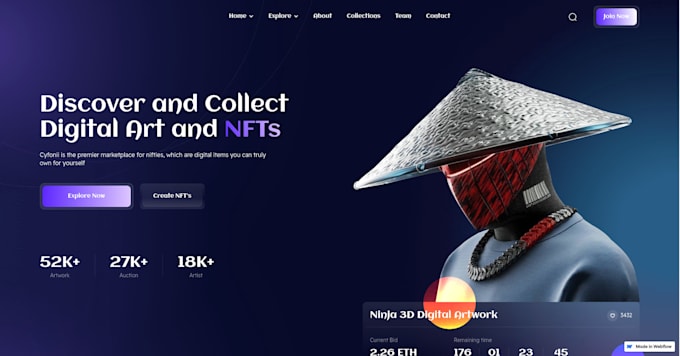 Gig Preview - Our agency will develop a custom nft marketplace or website