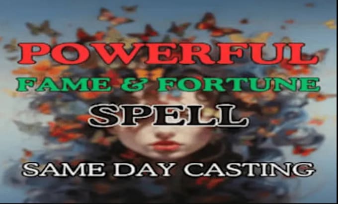 Gig Preview - Cast a big good luck spell, famous spell, career spell, road opener sgpell