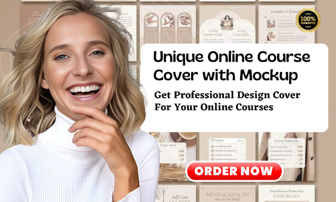 Gig Preview - Design online course cover digital product mockup ecover bundle in 24 hrs