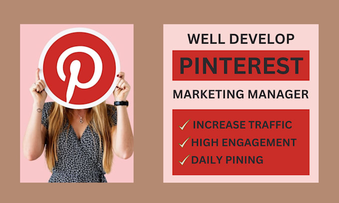 Gig Preview - Pinterest social media marketing manager and content creator