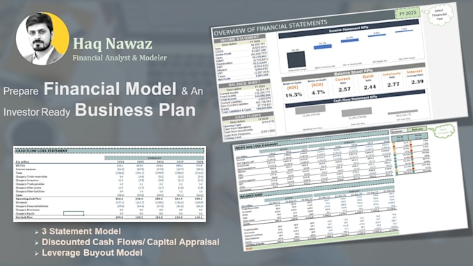 Gig Preview - Prepare financial model and an investor ready business plan