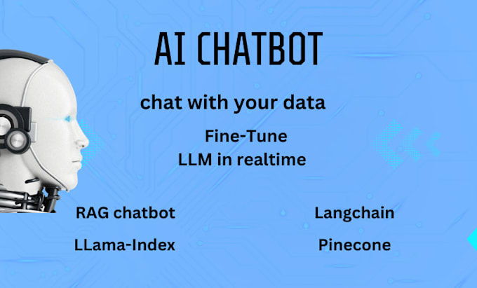 Gig Preview - Create custom ai chatbots using rag,llamaindex, langchain and openai