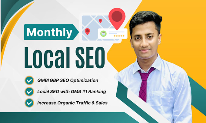 Gig Preview - Do monthly local SEO service and gbp optimization