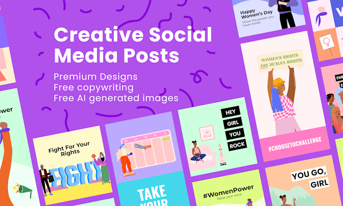 Gig Preview - Design unique social media posts to enhance your brand visibility