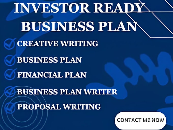 Gig Preview - Write investor ready business plan, proposal, pitch deck, market research