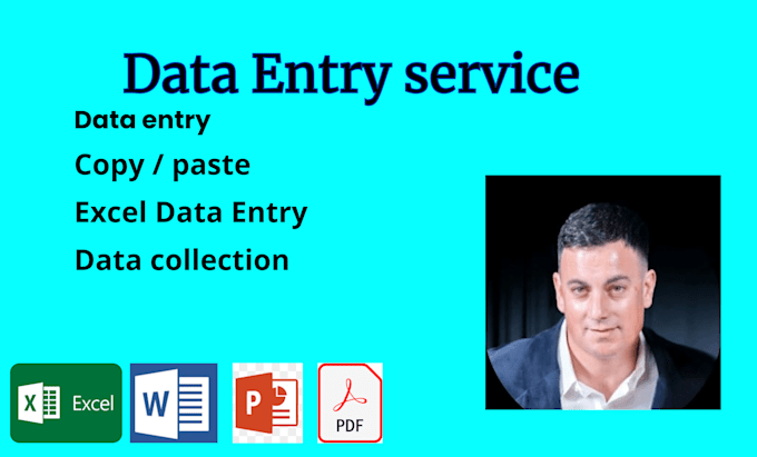 Gig Preview - Data entry, web research, PDF to word conversion, file conversion to excel