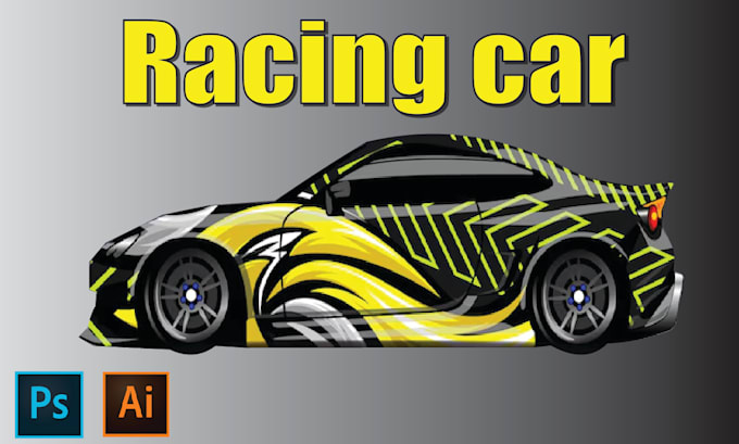 Gig Preview - Create racing car wrap, car wrap ,vehicle wrap design