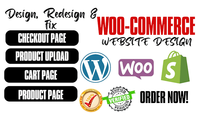 Gig Preview - Fix, customize shopify woocommerce checkout page, thank you, product page design