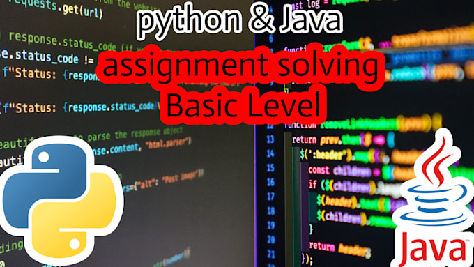 Gig Preview - Python and java assignments and projects