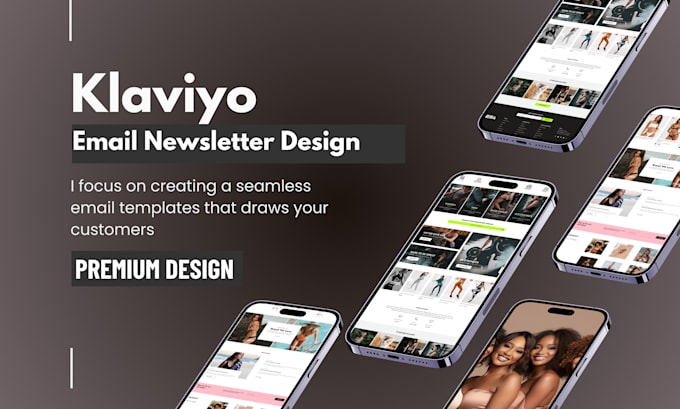 Gig Preview - Design amazing klaviyo newsletter for your brand