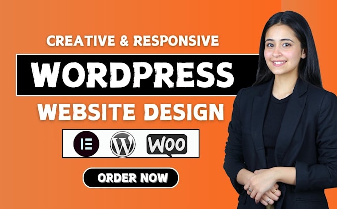 Gig Preview - Create a modern mobile responsive wordpress website design