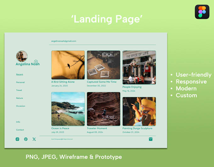 Gig Preview - Do hero section, landing or home page or image by figma