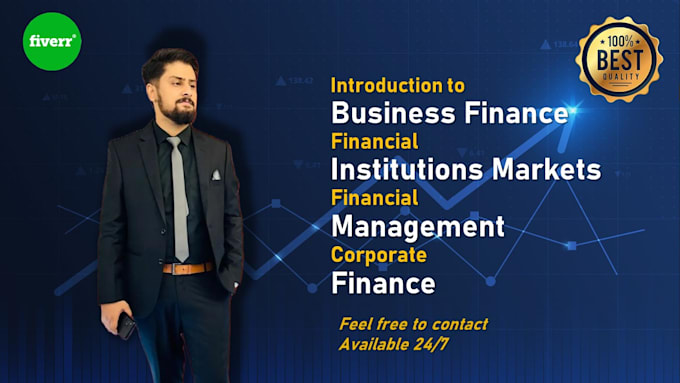 Gig Preview - Assist in intro to business finance, and financial institutions and markets