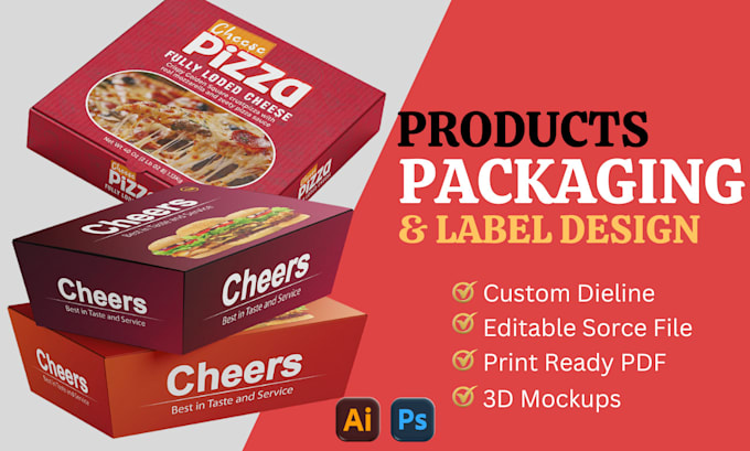 Gig Preview - Design outstanding food packaging labels pouch boxes packaging