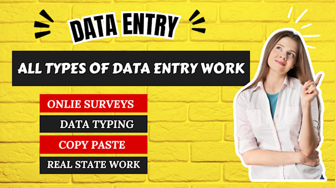 Gig Preview - Be your virtual assistant for data entry, data mining, copy paste, online survey