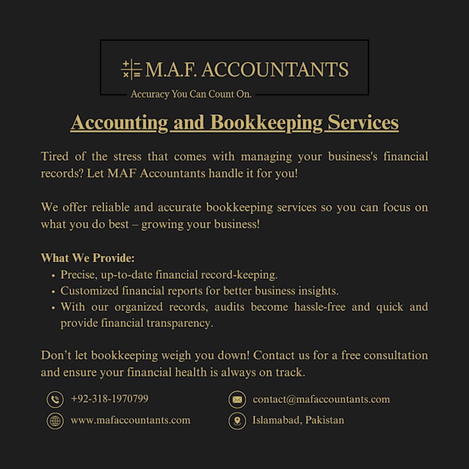 Gig Preview - Provide bookkeeping services for your business