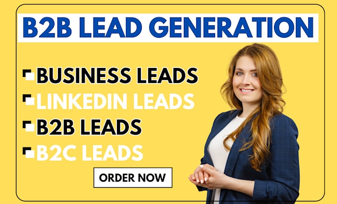 Gig Preview - Do sales representative, b2b lead generation, prospect list, email list building