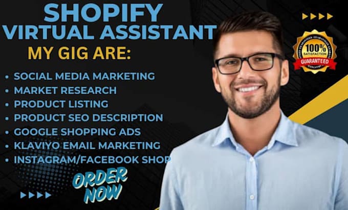 Gig Preview - Boost shopify dropshipping marketing,shopify virtual assistant, shopify manager