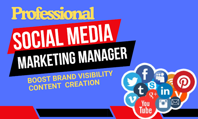 Gig Preview - Do your professional social media marketing manager