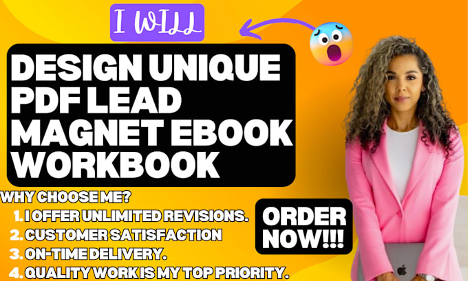 Gig Preview - Design unique PDF lead magnet freebie for your ebook workbook