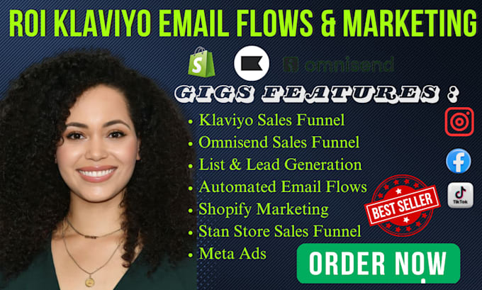 Gig Preview - Setup klaviyo email marketing klaviyo email flows and email campaign for you