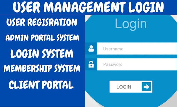 Gig Preview - Build login portal system, membership, user management system, client portal