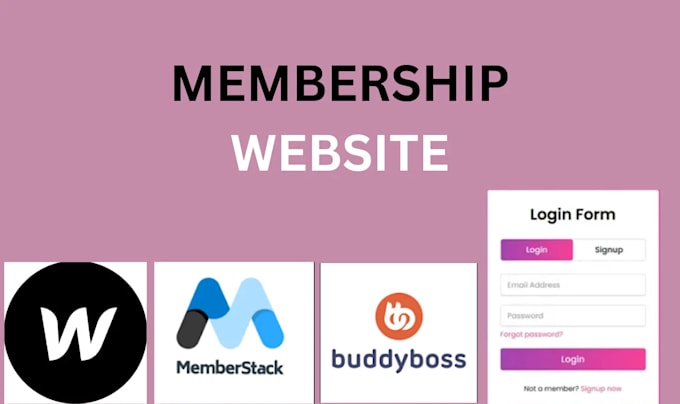 Bestseller - build webflow membership website using memberstack buddyboss subscription